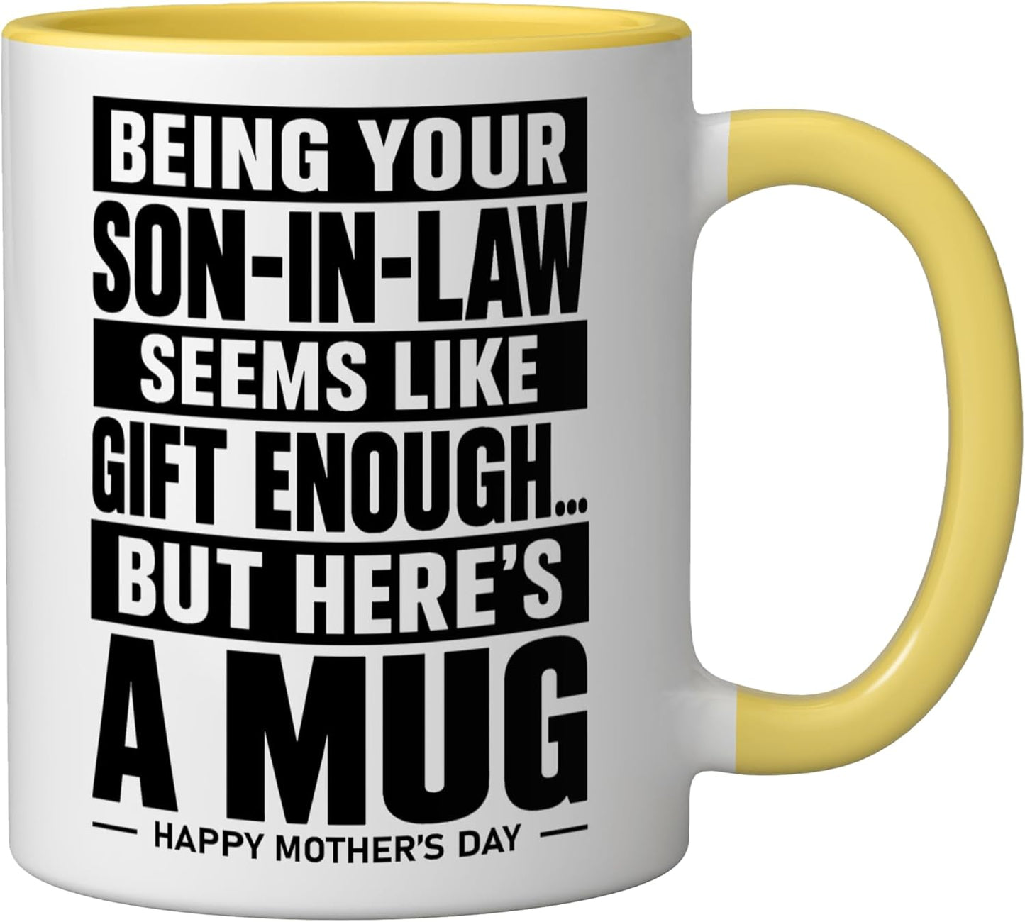 Taza Cerámica Humorística para Madre Amarillo