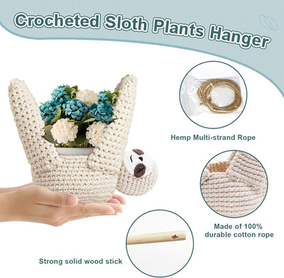 Colgador macramé para plantas 5pulg soporte pared decoración
