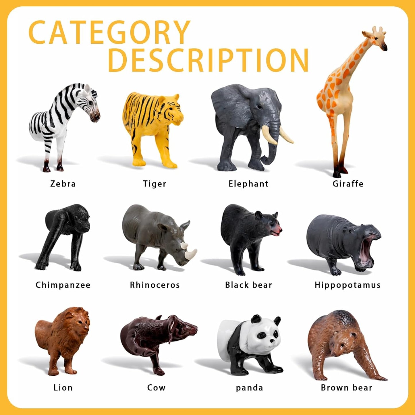 Imanes 3D de animales para nevera, paquete de 12 imanes decorativos