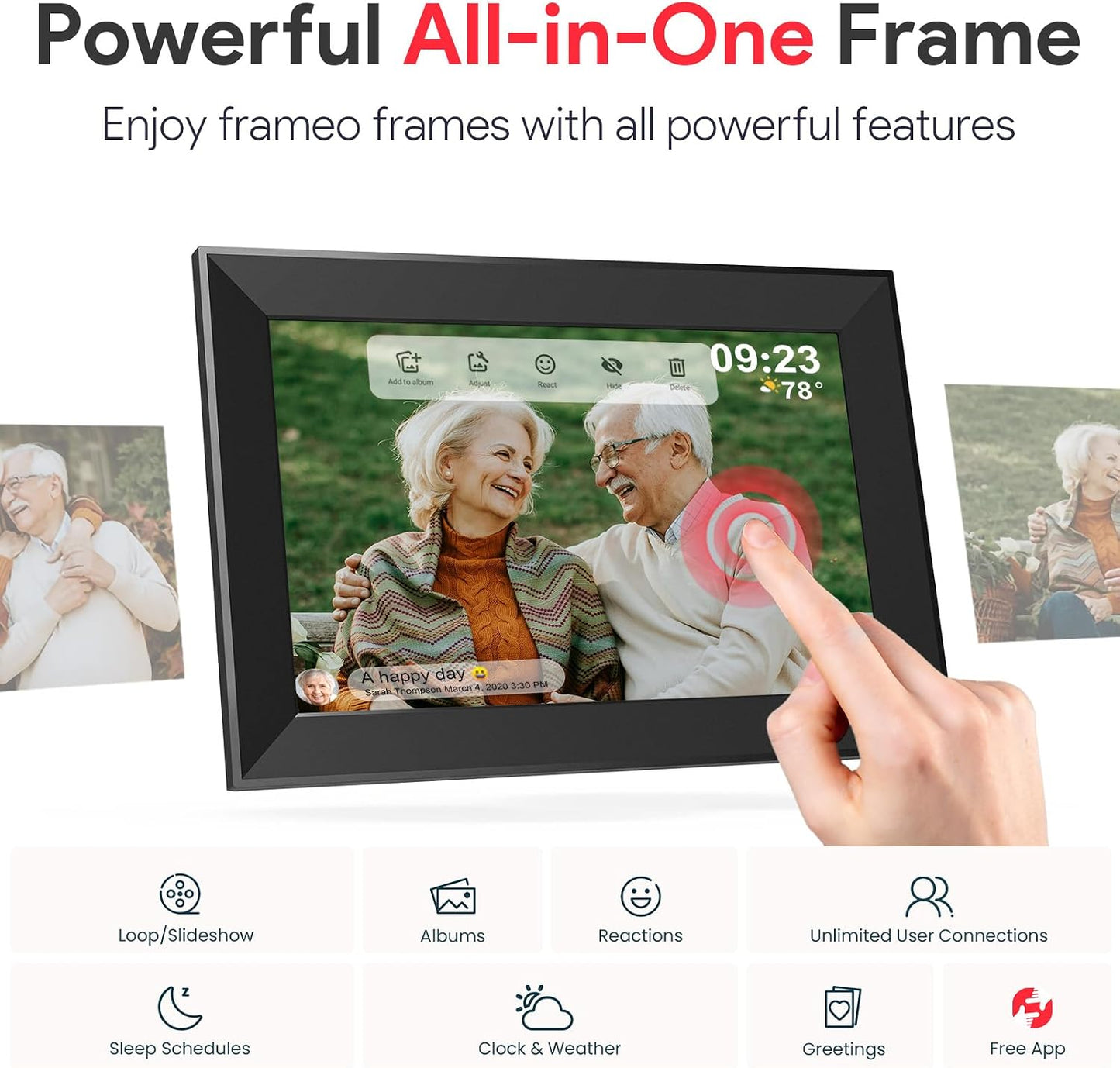 Marco fotos digital 10.1pulg 32GB WiFi pantalla IPS