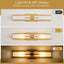 Lámpara tocador moderna 24pulg 2 luces vidrio blanco