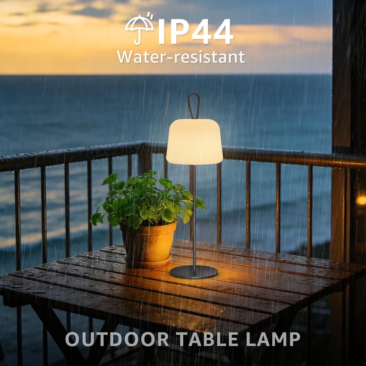 Set 2 Lámparas LED Portátiles Recargables 5200mAh Impermeables