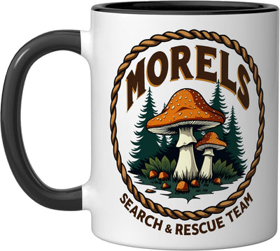 Taza cerámica para recolección de hongos morelos negro/blanco