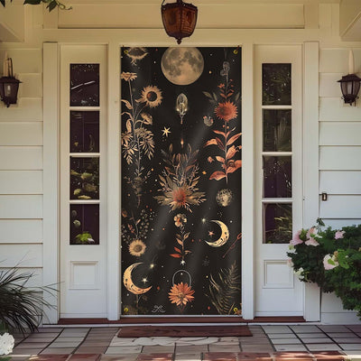 Decoración puerta Halloween 35x79pulg cortinas góticas