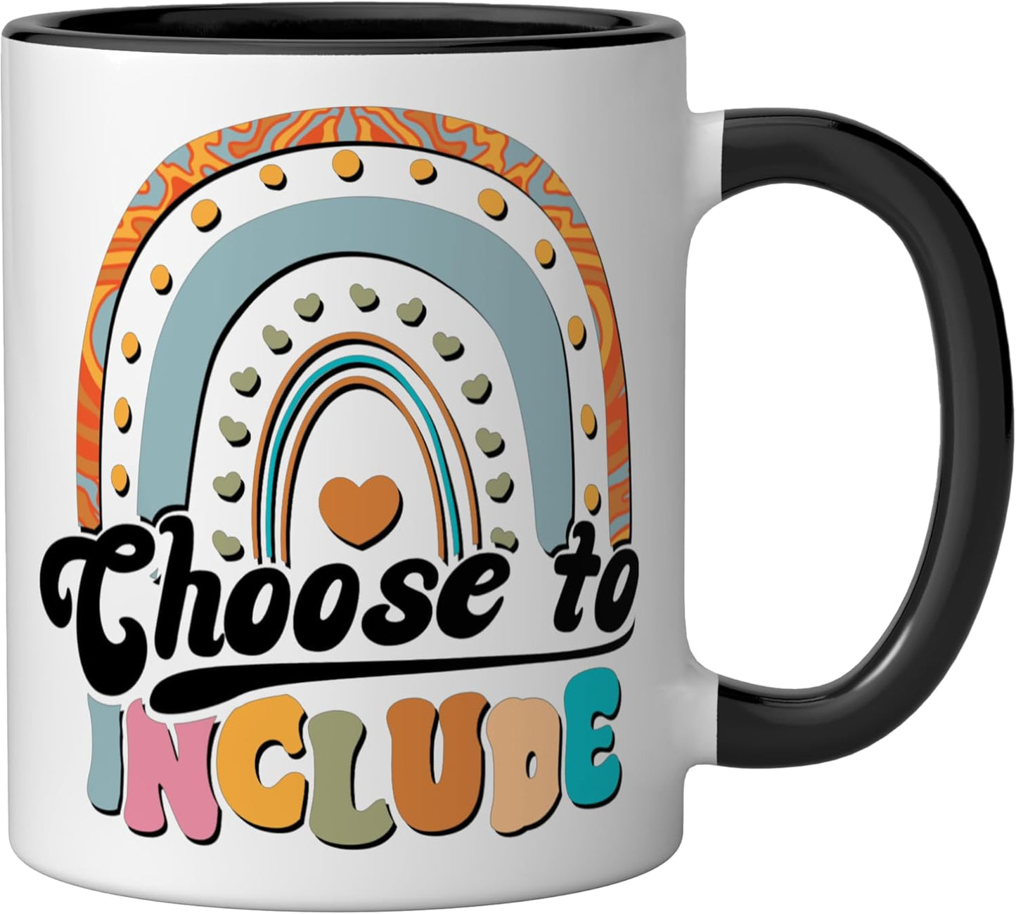 Taza Cerámica para Docente SPED Consciente del Autismo Negro/Blanco