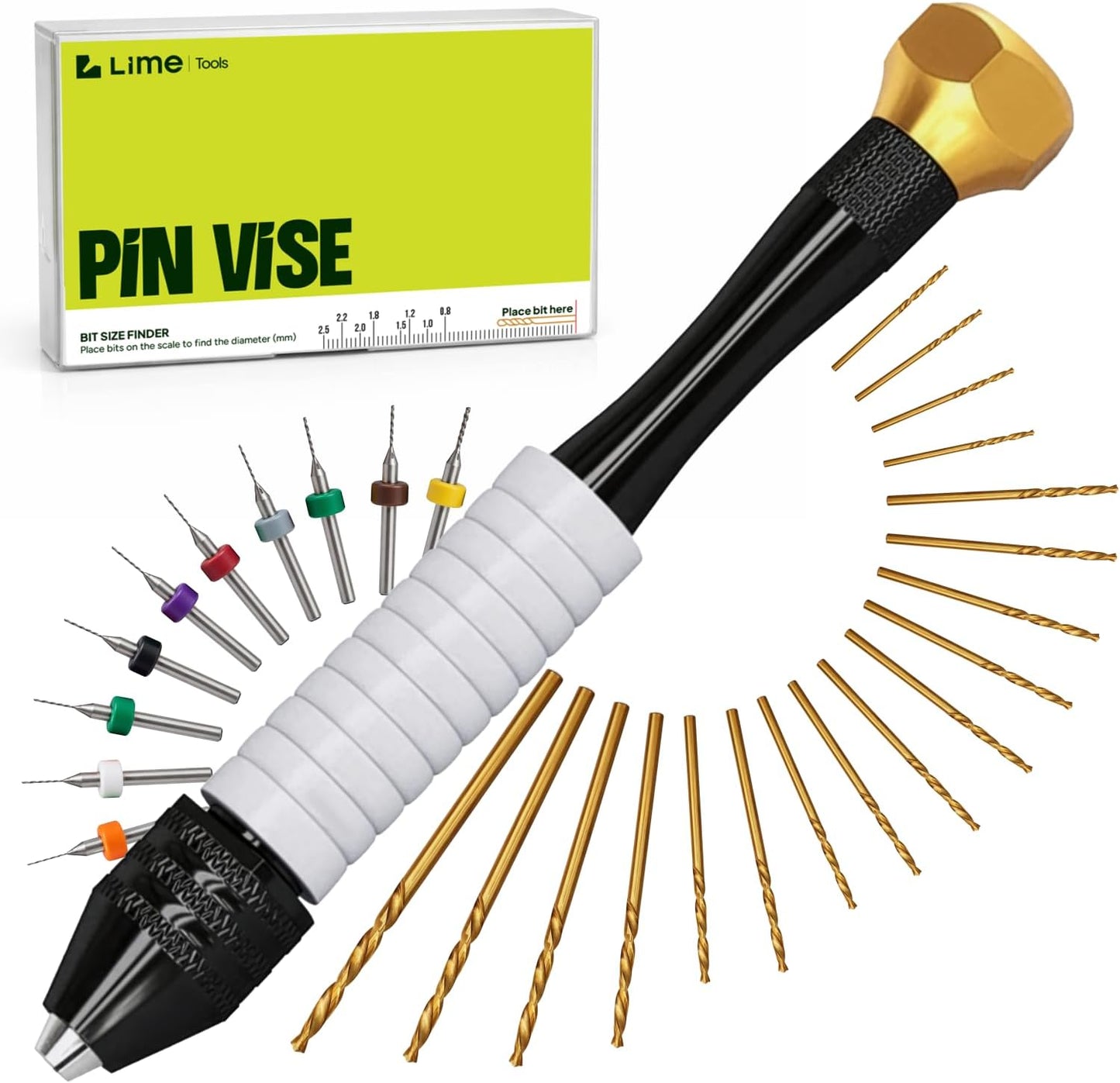 Juego micro brocas taladro manual para resina y arcilla