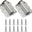 Bisagras acero inox 2.7x2.4pulg plateadas cierre auto puerta mosquitera
