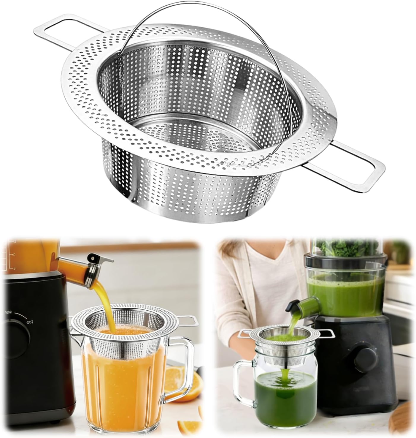 Colador jugo exprimidor prensa fría Nama J2
