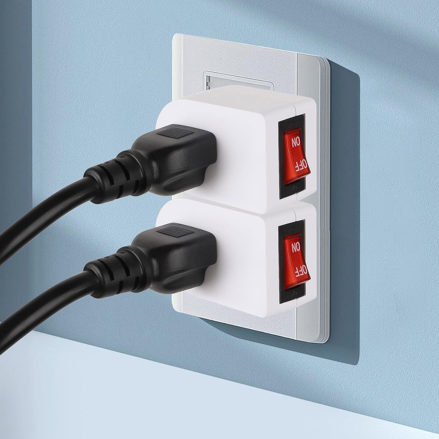 Adaptador tierra con interruptor ETL salida 3 puntas 15A