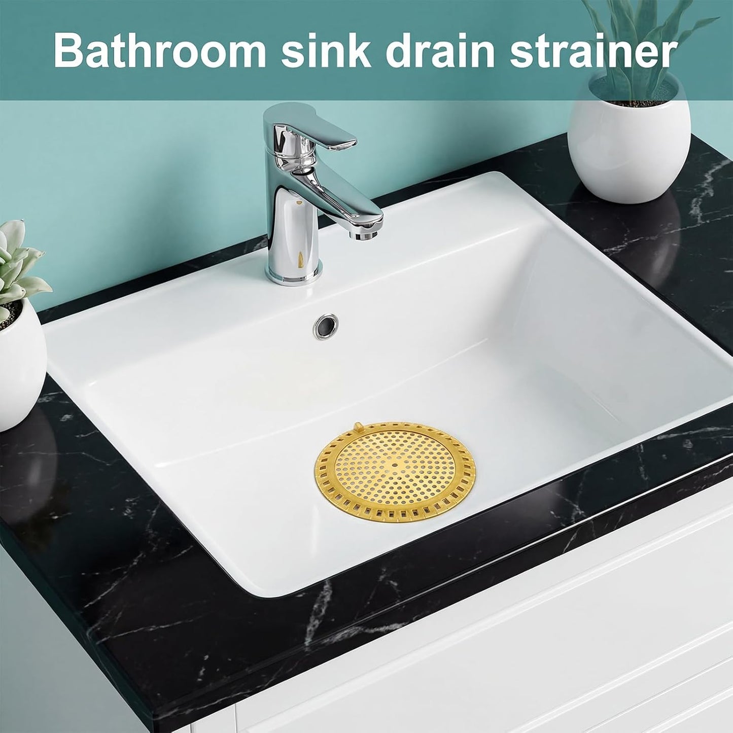 Rejilla para ducha de aluminio premium para bañera y lavabo