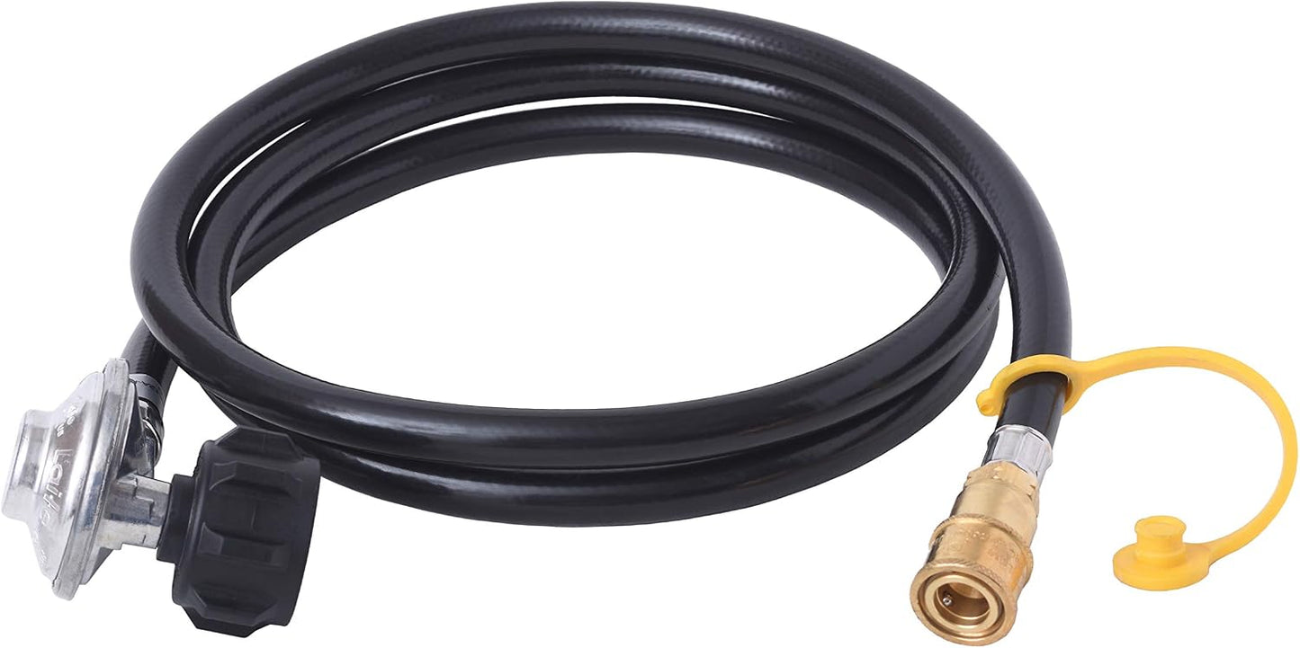 Regulador gas propano 90grados manguera conexión rápida 6ft