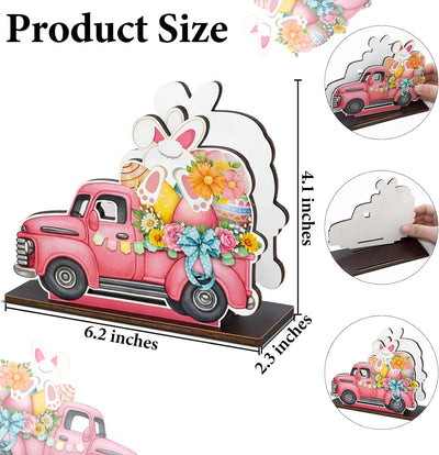 Servilletero Pascua rosa conejito madera decorativo cocina