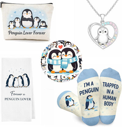 Juego 5 Pzas Pingüino Accesorios Temáticos Mujer