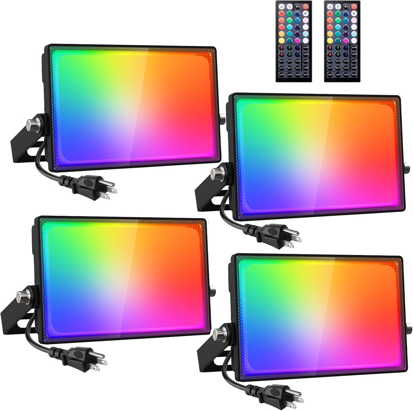 Luz LED 30W RGBW 2700K IP66 para eventos 4 Pzas