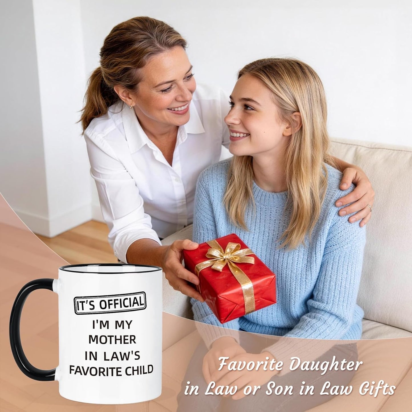 Taza de regalo para nuera y yerno divertida DIL SIL