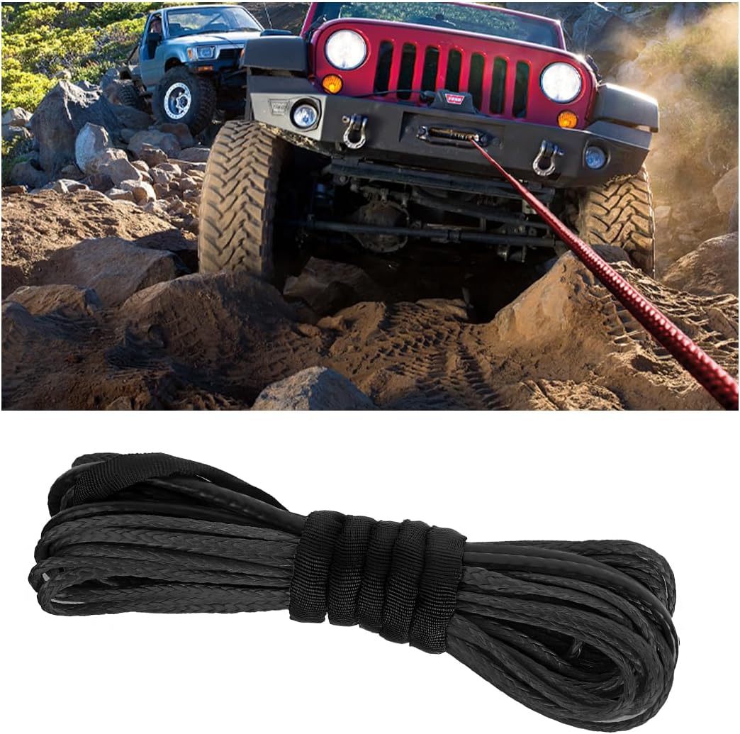 Cuerda sintética cabrestante auto 3/16pulg x50ft 5500lb con funda