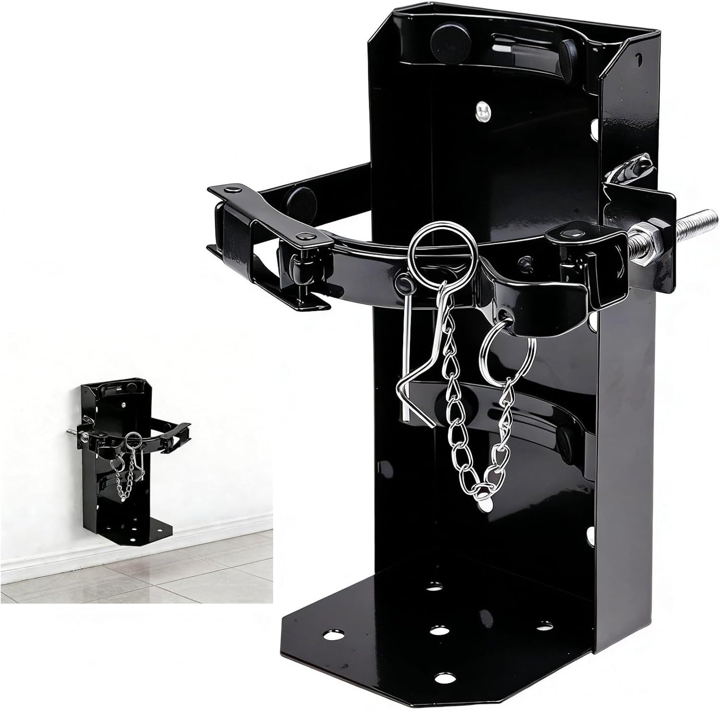 Soporte extintor CO2 seco 10lb para vehiculos y barcos