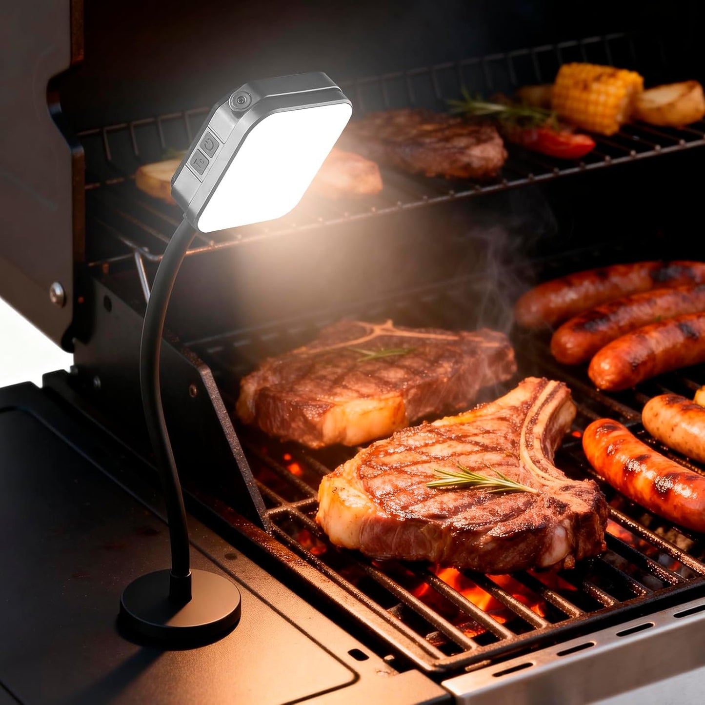 Luces magnéticas para parrilla recargable impermeable