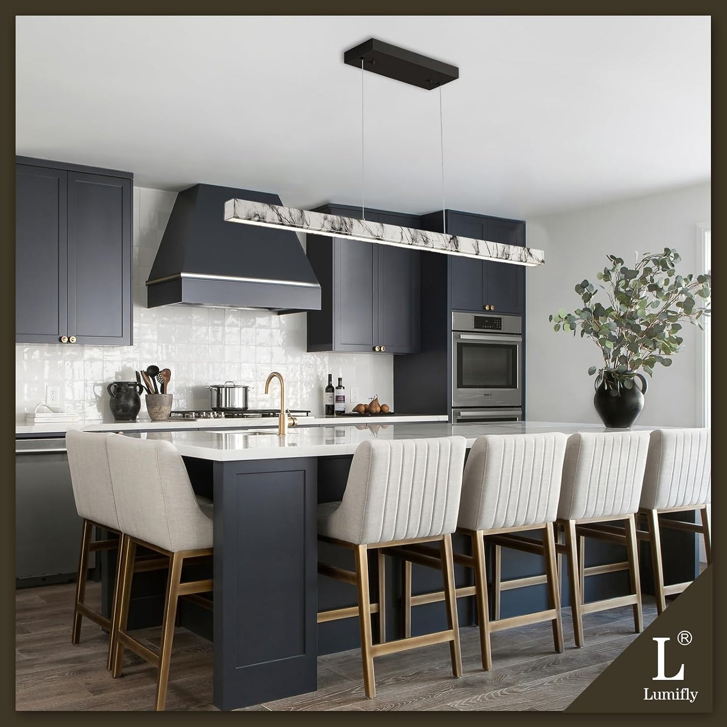 Lámpara colgante LED cocina comedor control remoto
