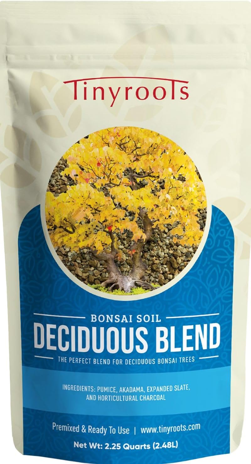 Suelo bonsái hoja caduca 1.9l mantillo orgánico Tinyroots