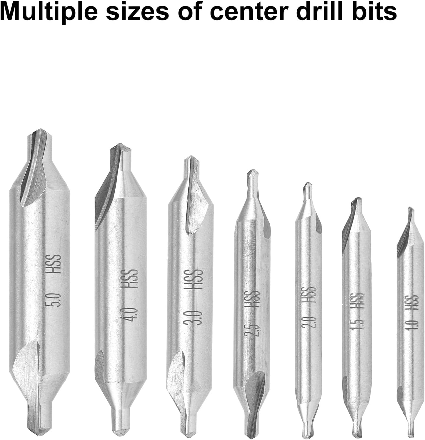 Set 7 Brocas Centrado M2 HSS 60 Grados Torno Metal