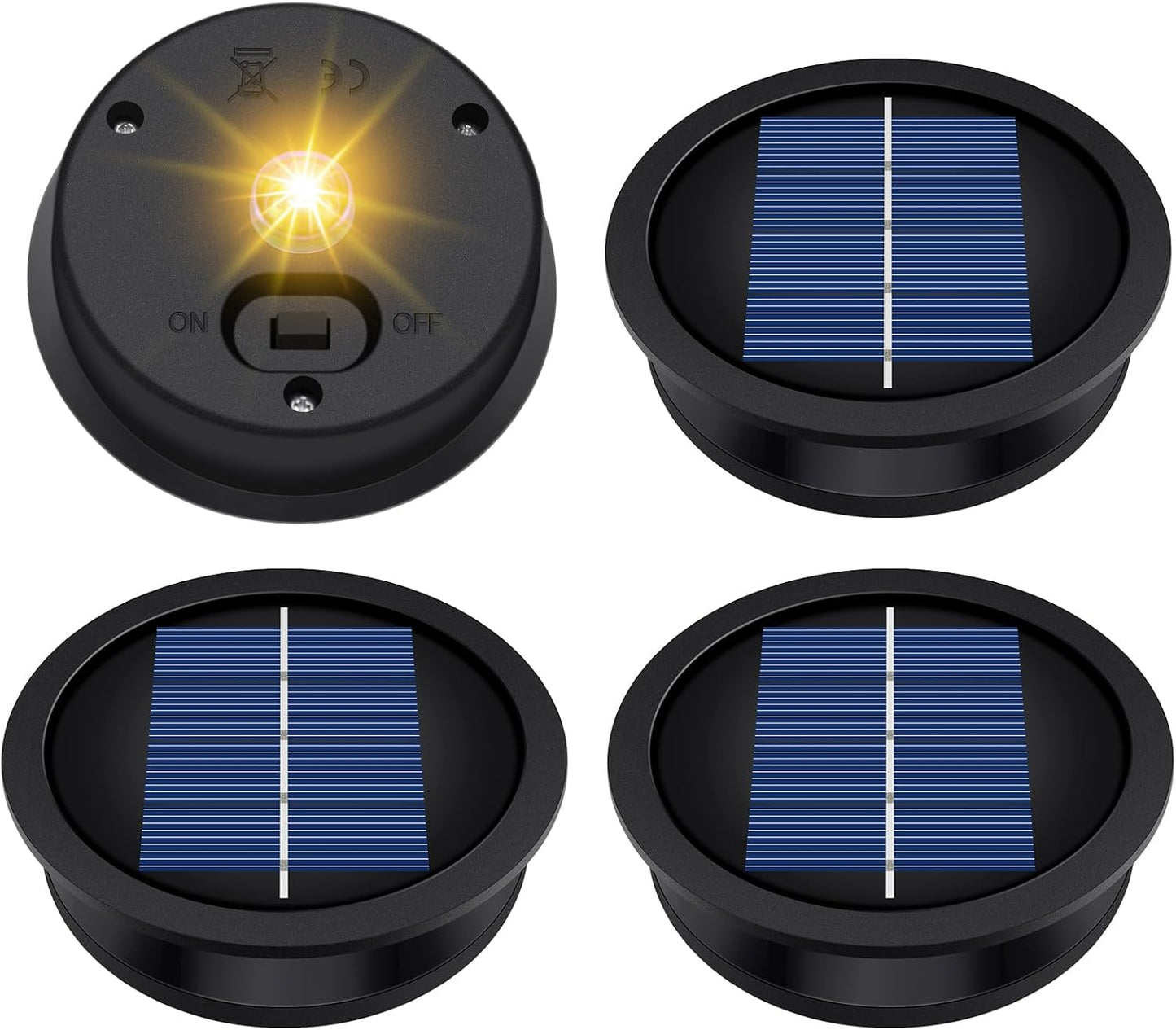 4 Luces Colgantes Solares Con Parte Superior Impermeable