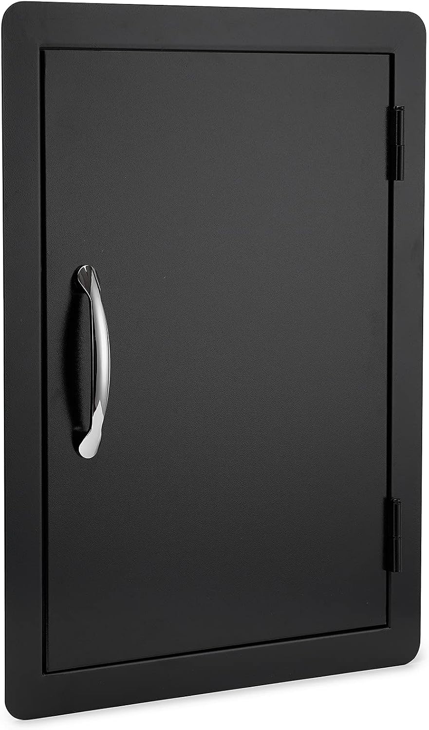 Puerta acceso barbacoa 17x23pulg vertical color negro