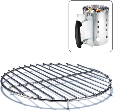 Rejilla carbón parrilla portátil para chimenea 7.5pulg