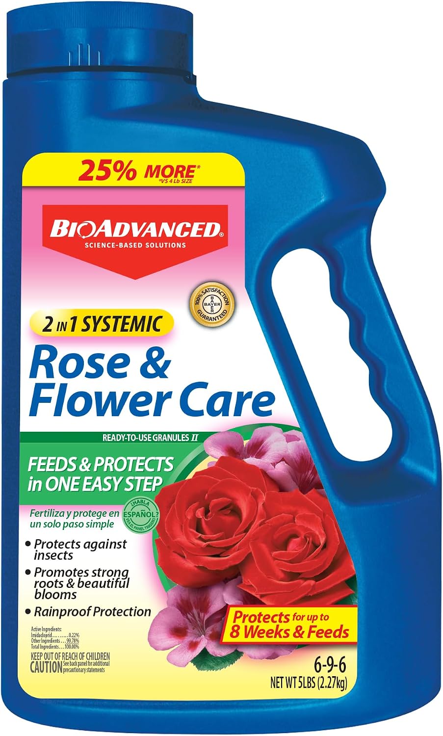 Fertilizante y insecticida sistémico para rosas 5lb