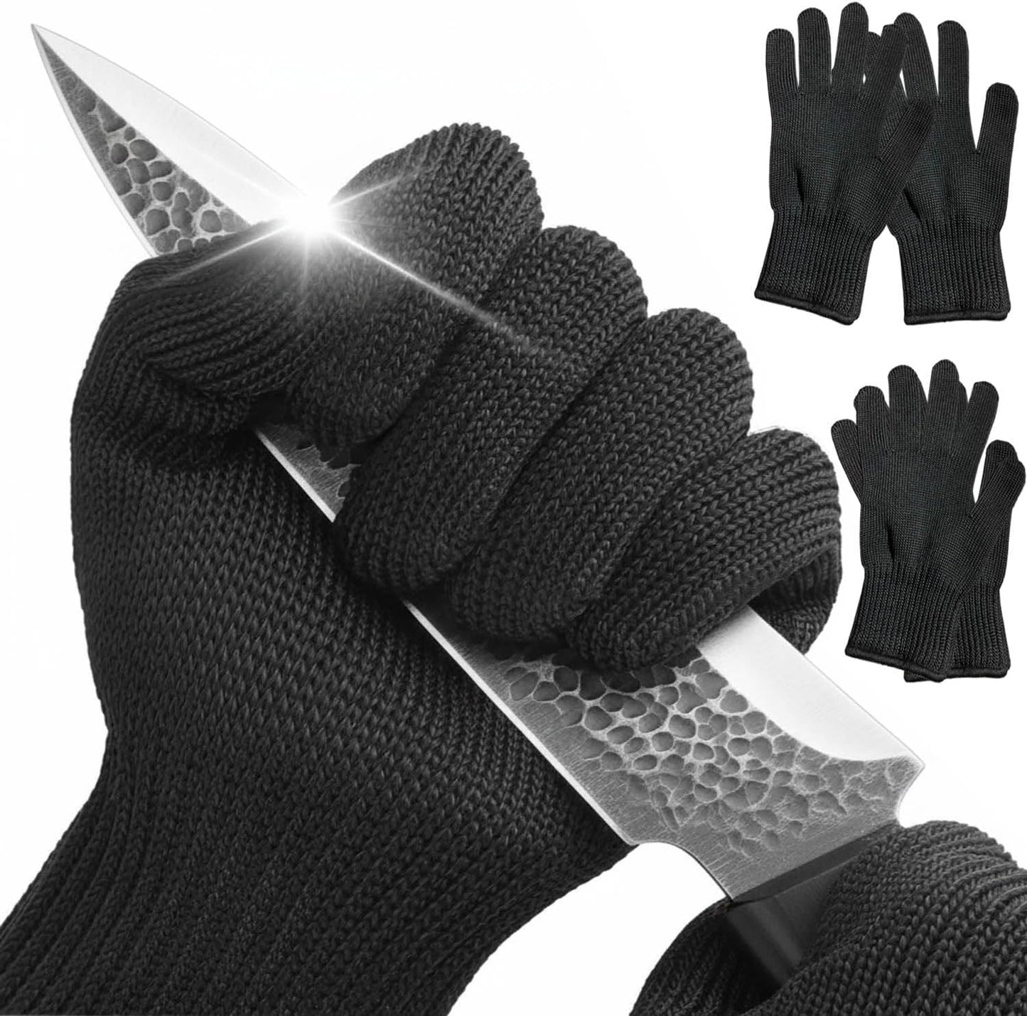 4 Guantes Corte Nivel 5 Acero Inox para Cocineros