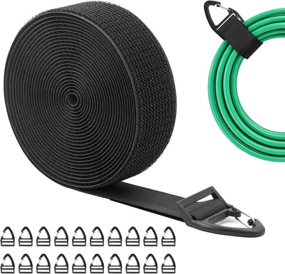 Organiz. cables extensión 1.5pulg colgador garage