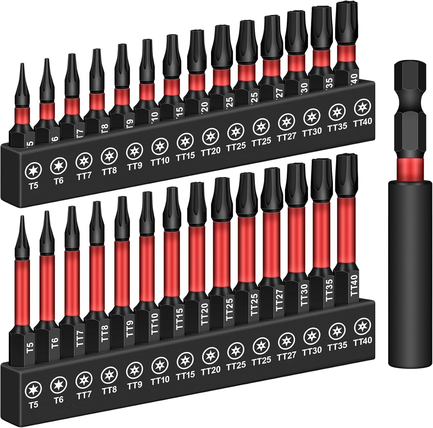 Set 29 Brocas Torx S2 Acero 1/4pulg Soporte Magnético