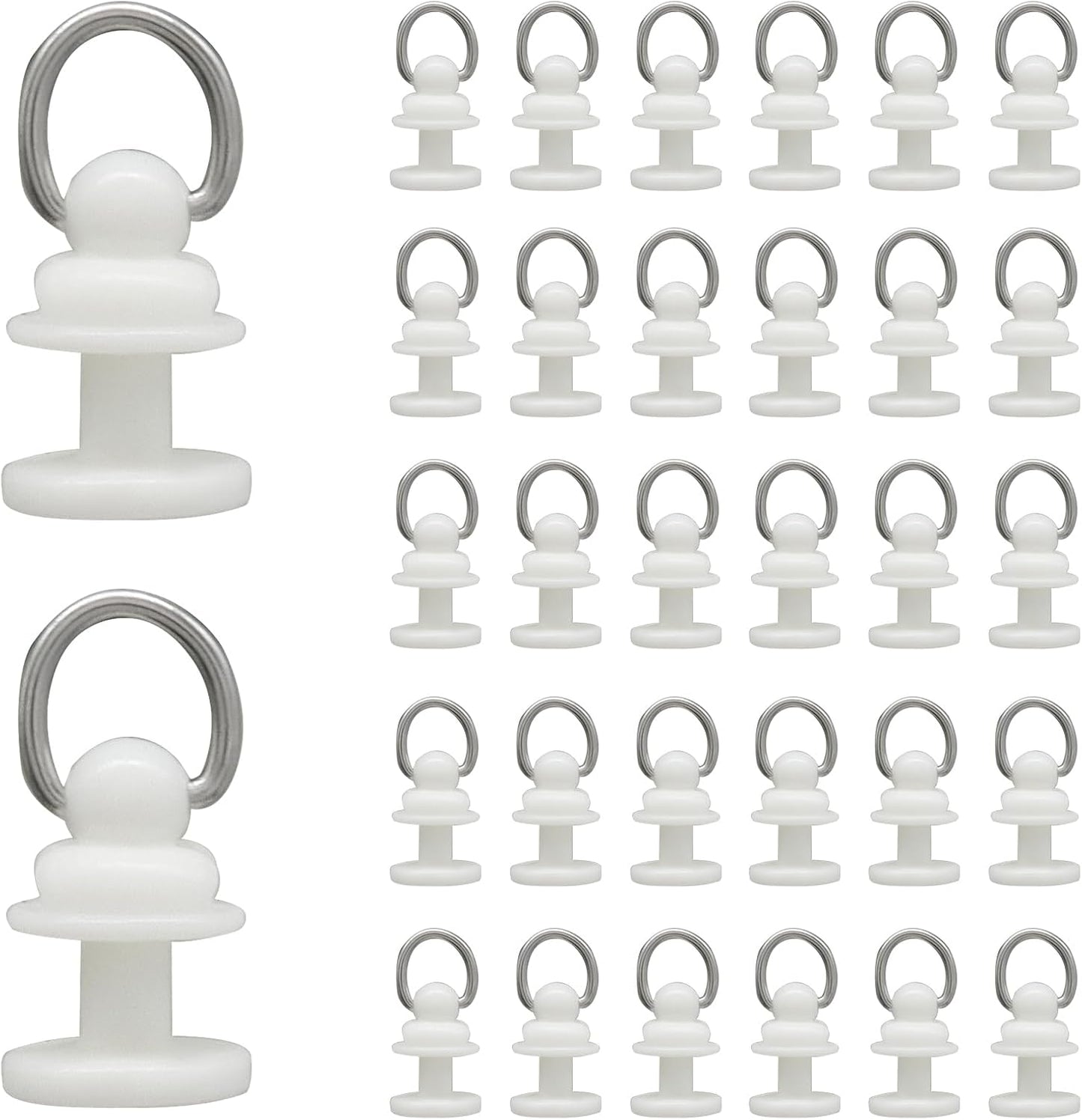 Ganchos plástico para cortinas y accesorios deslizantes