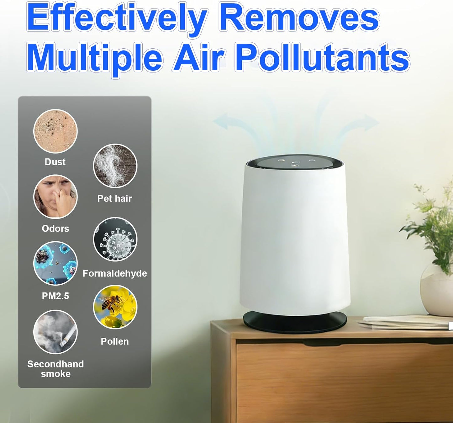 2 Pzas Filtro HEPA para Purificador Lumi Captura Humo y Olores