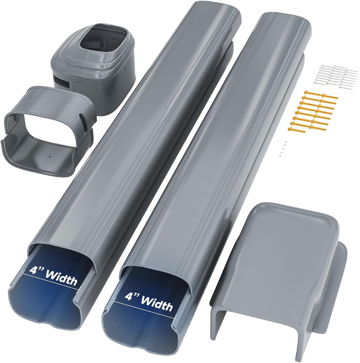 Cubiertas línea dividida 4pulg 7.5ft PVC y PP universal mini Split