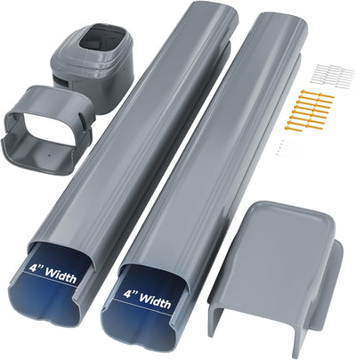 Cubiertas línea dividida 4pulg 7.5ft PVC y PP universal mini Split