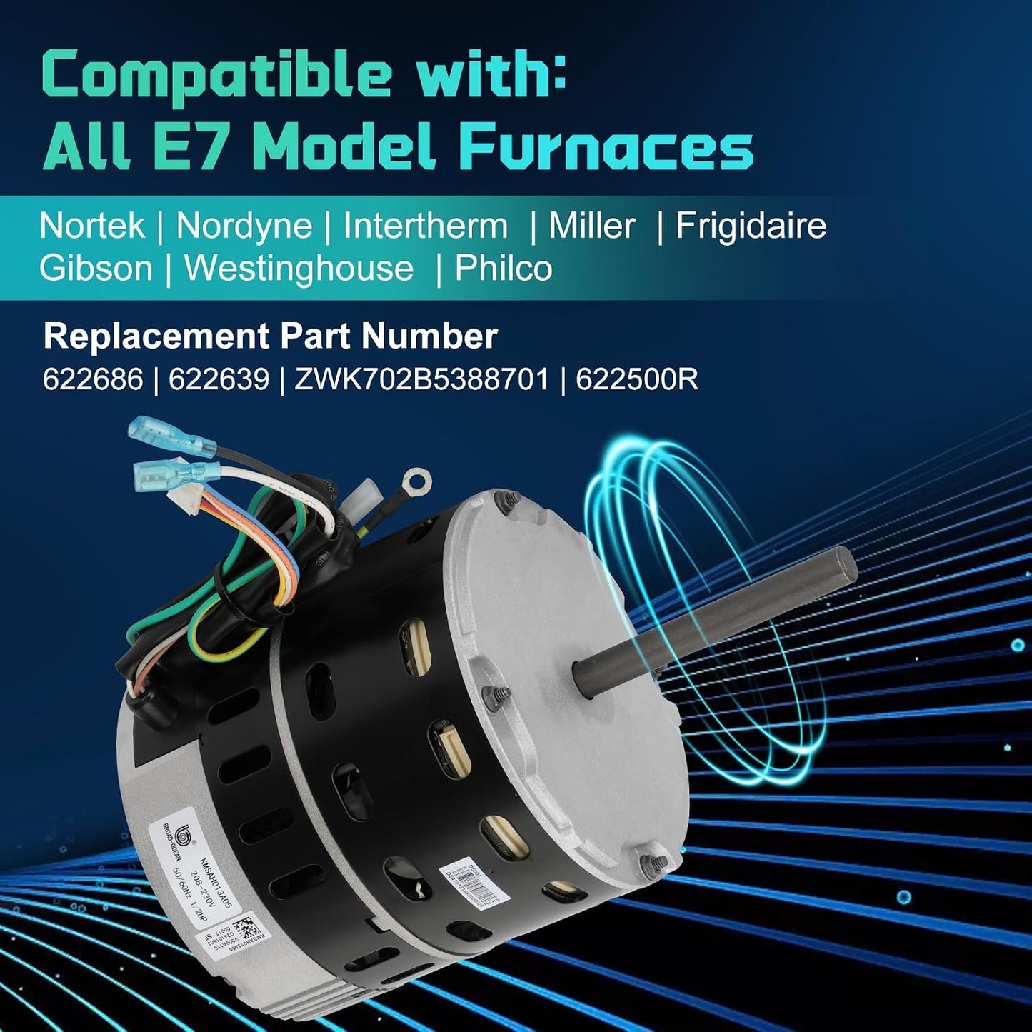 Motor soplador comp Nortek E7
