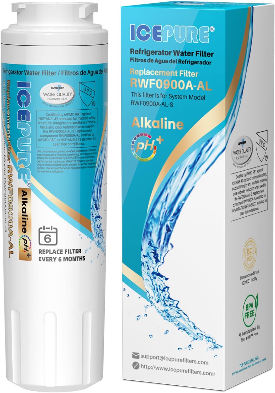 Filtro agua alcalino repuesto Whirlpool EveryDrop Filter 4
