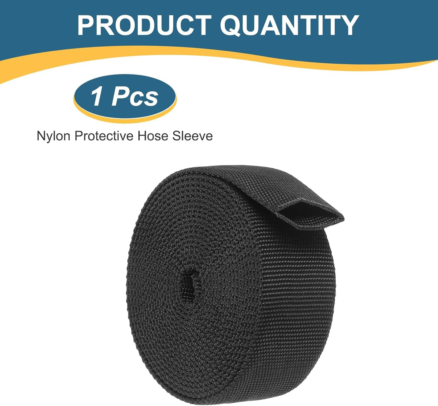 Funda protectora nailon manguera 0.8pulg cubierta cable 10ft