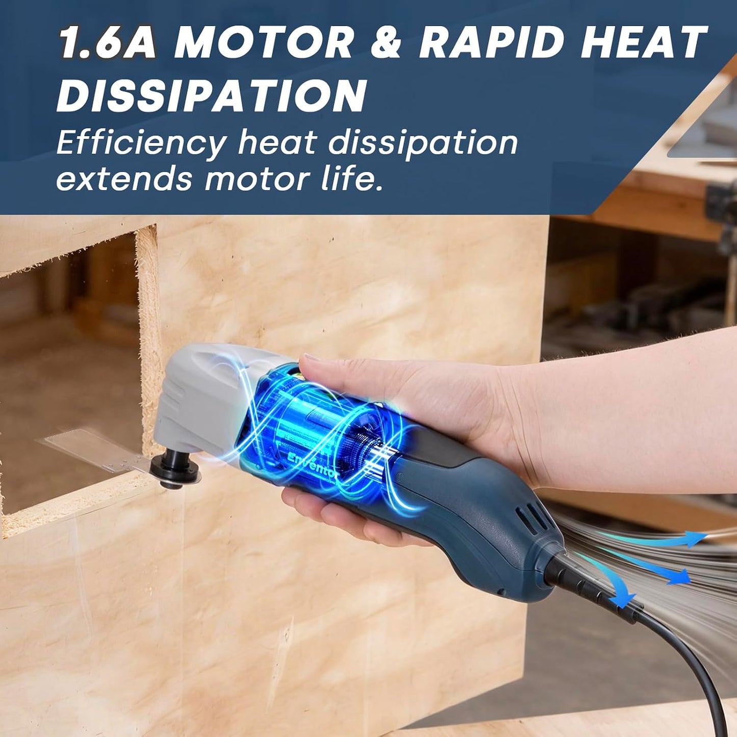 Sierra multiherramienta 200W 6 velocidades cortar raspar lijar