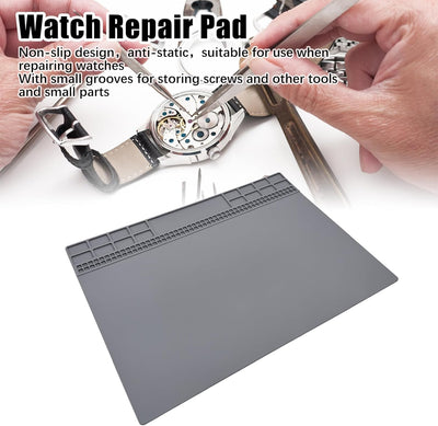 Tapete silicona soldadura reparación electrónica TE-613 gris