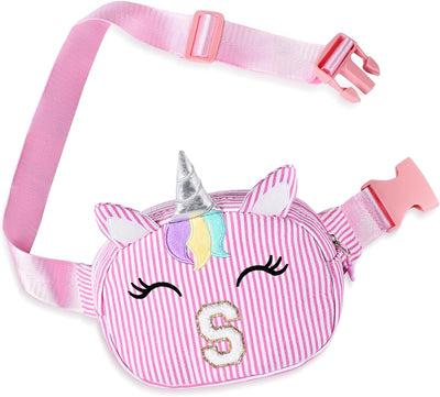 Riñonera personalizada para niña bolsa cruzada ajustable Rosa