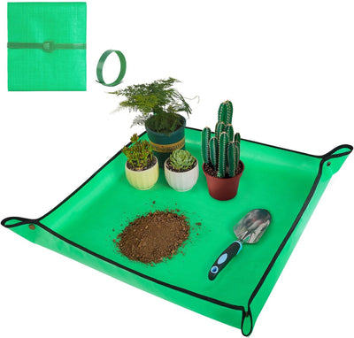 Tapete trasplante 27x27pulg impermeable plegable jardinería