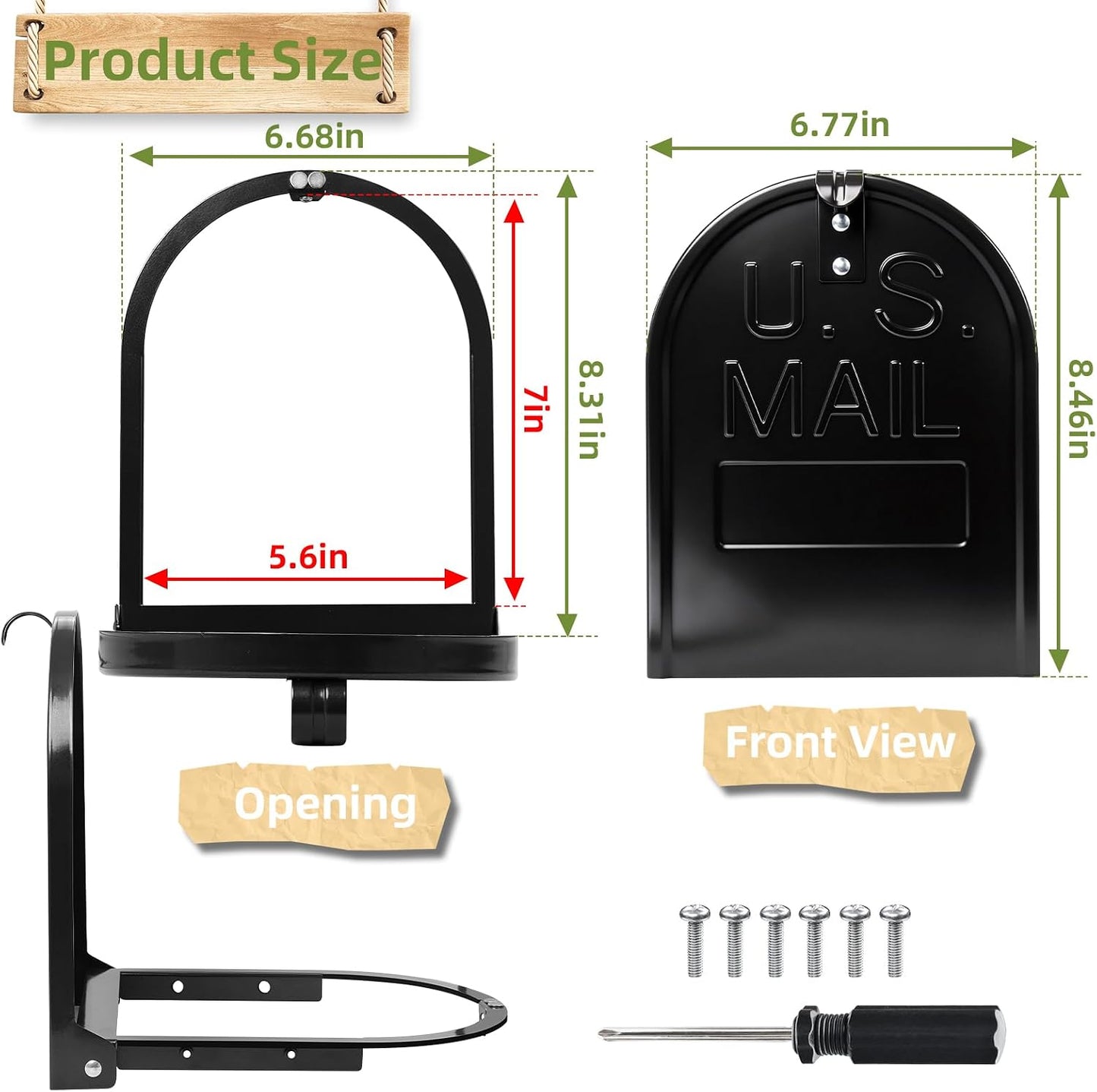 Repuesto puerta buzón ladrillo 6.25x8pulg