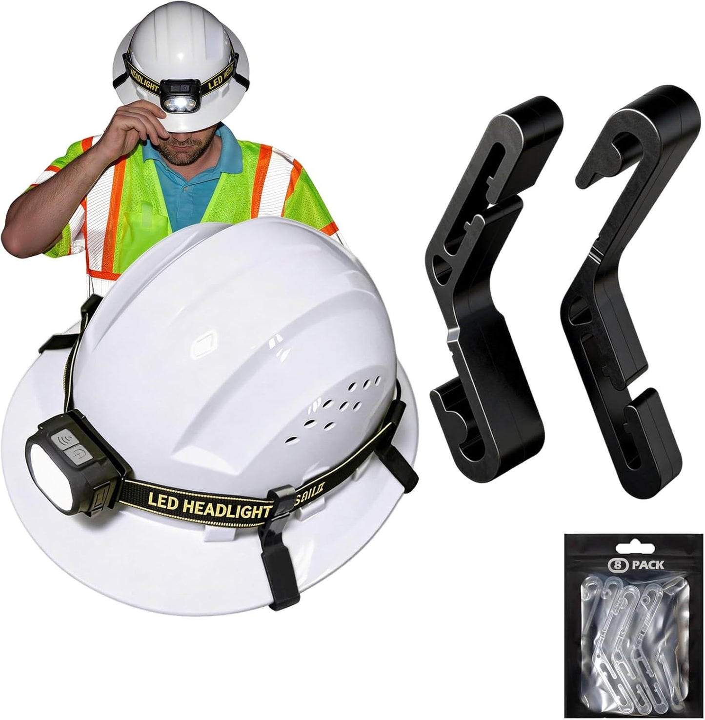 Clics para casco luz universal resistente gafas y cascos