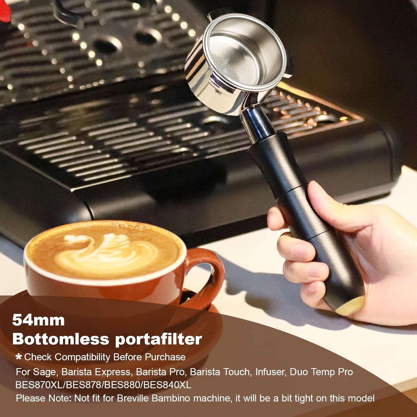 Kit accesorios espresso 2.126pulg para máquinas Breville