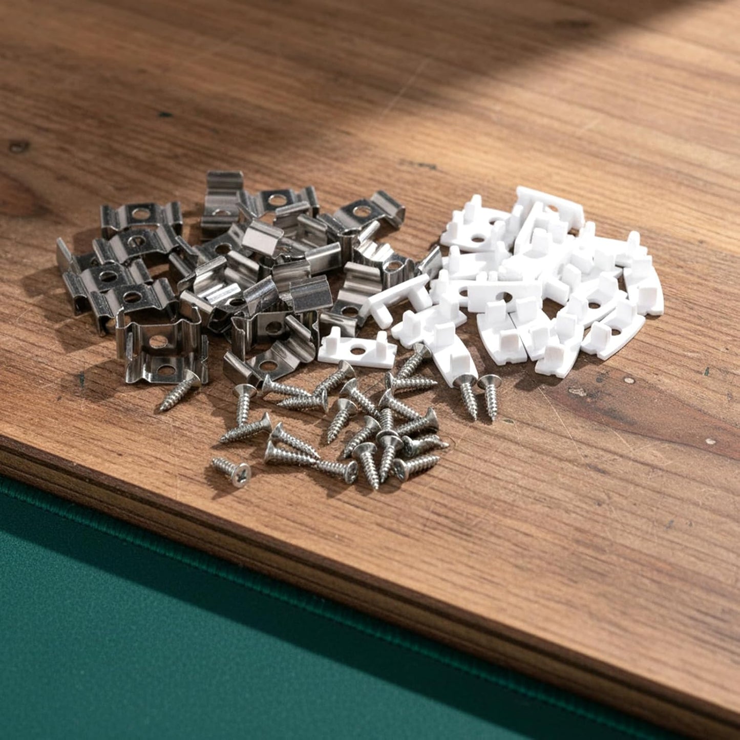 24 Clips Metal T8 Cubierta Difusora U Para Tubo LED