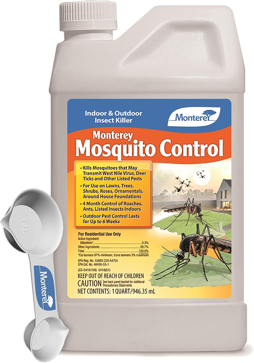 Control mosquitos concentrado 1qt aplicar con rociador