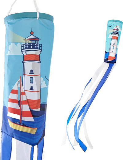 Faro náutico Windsock 60pulg para patio playa barco