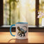 Taza Cerámica Iguanodon Azul/Blanco